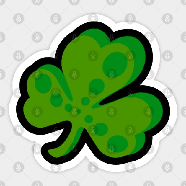 Spotted Clover Sticker by Not Meow Designs 